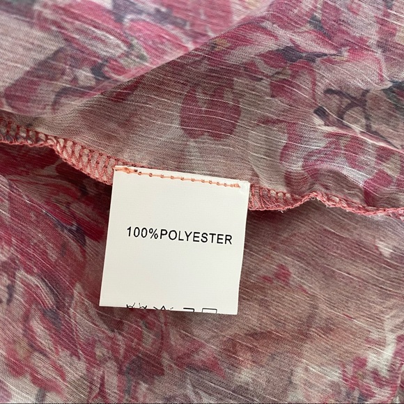 Floral Long sleeve purple dress SZ XS - Picture 4 of 6